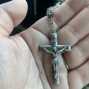 Creed Sterling Silver Rosary.